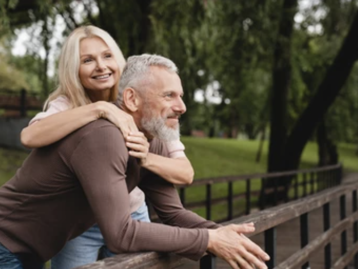 Couple serein après avoir changé d’assurance